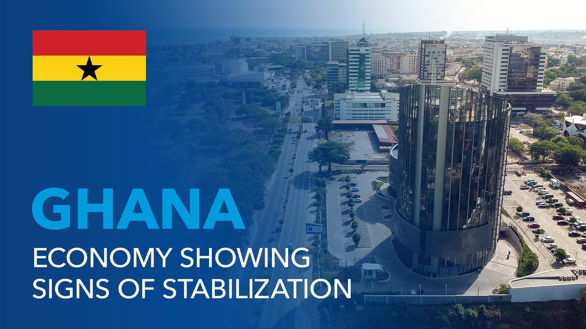 Despite a challenging global economic environment, 🇬🇭Ghana's reforms are bearing fruit, and the economy is showing signs of stabilization. Stéphane Roudet, IMF Mission Chief for Ghana, provides an update on the country's IMF-supported program.