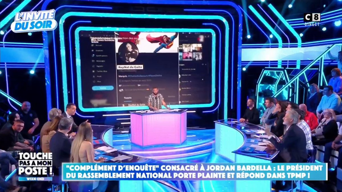 Ce Complément d'Enquête tourne autour d'un compte Twitter qui n'est même pas le mien : c'est ça qui était censé me faire tomber et faire tomber le Rassemblement National ? En un an, ils n'ont donc rien trouvé ! #TPMP