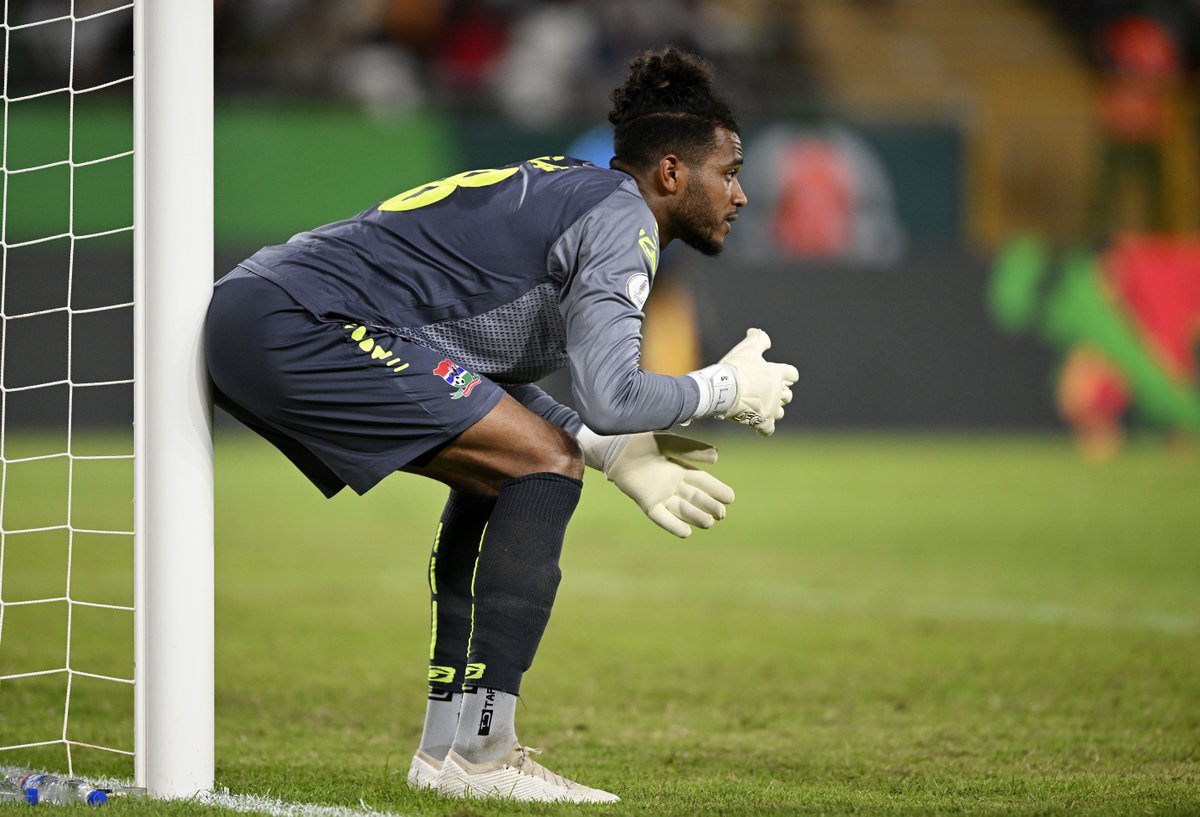 Want to pull off an outstanding save❓ Just give Baboucarr Gaye a call! 📞 #SaveOfTheDay | #TotalEnergiesAFCON2023 | Ecobank Group