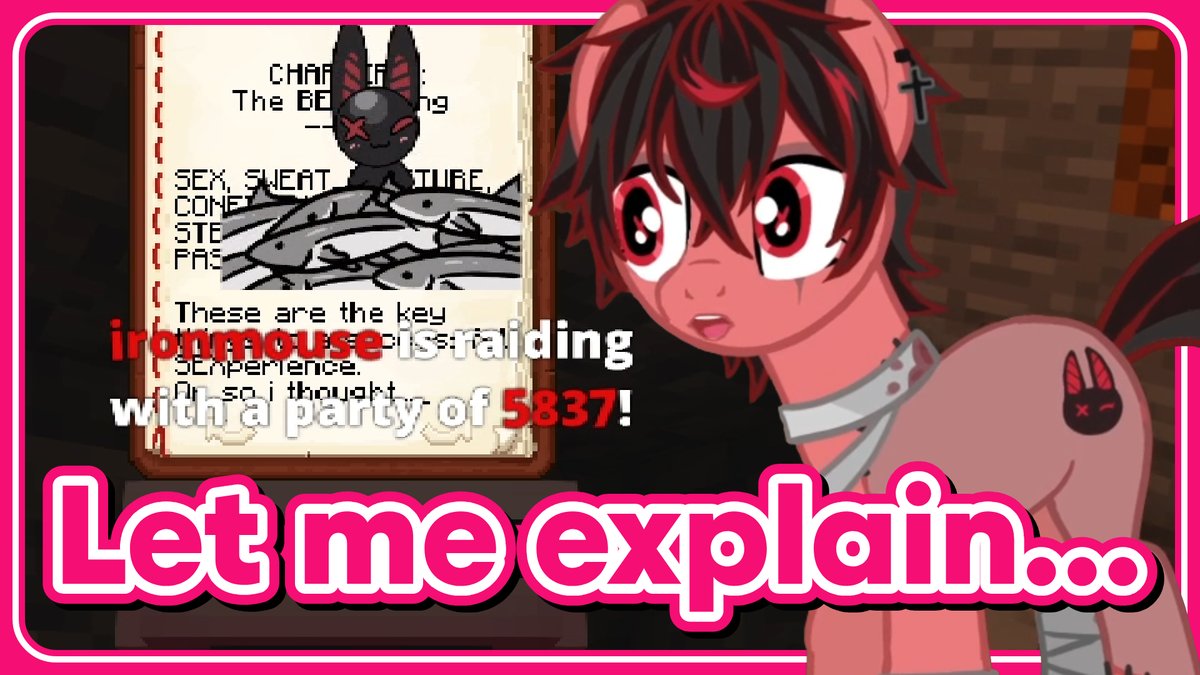 Mousey raided Kuro at the worst possible moment... #VShojo #Ironmouse #K9Kuro