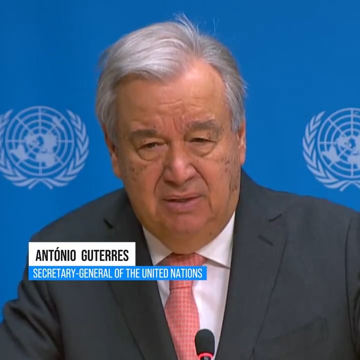“We need an immediate humanitarian ceasefire. To ensure sufficient aid gets to where it is needed. To facilitate the release of the hostages. To tamp down the flames of wider war.” — António Guterres speaking this past week on the situation in Gaza.