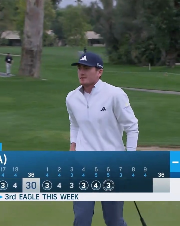 Unreal. Amateur Nick Dunlap is 11-under thru 15 and five shots clear of the field. The PGA TOUR University sophomore is on #59Watch
