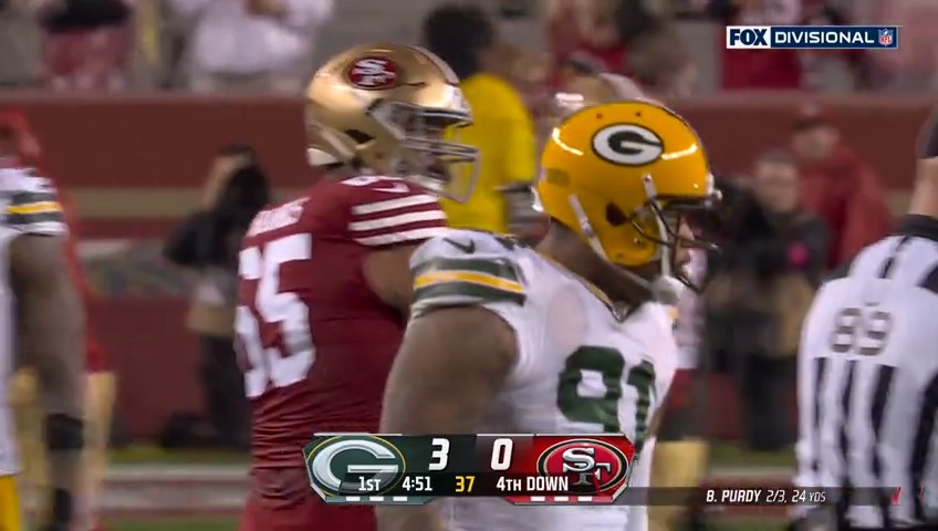 Swarmed for the SACK! 😤 #GBvsSF | #GoPackGo 📺: FOX