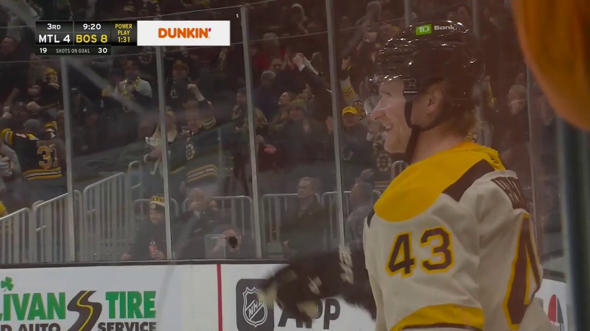 In his 450th career game, Danton Heinen has netted his first career hat trick! 🐻 Hat Trick Challenge presented by AstraZenecaUS