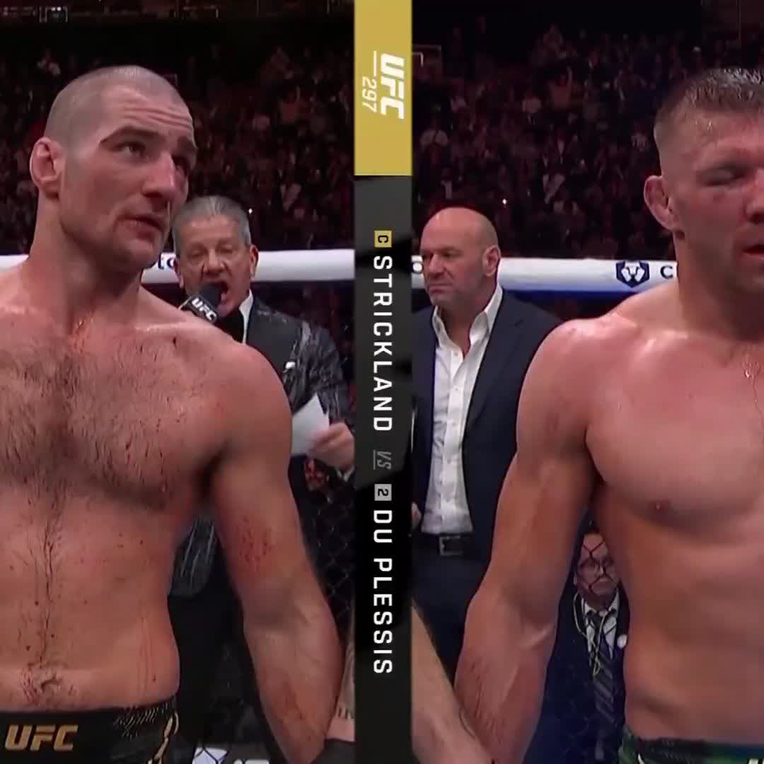 UM NOVO CAMPEÃO! @DricusDuPlessis é o dono do cinturão peso-médio do UFC! [ #UFC297 | @UFCFightPassBR ]