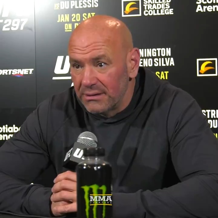 Dana White had Sean Strickland winning the #UFC297 main event. “I had it 2-2 going into the last round and I thought Strickland won the last round.”