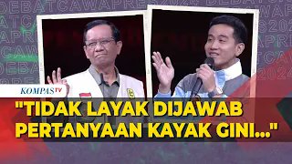 Debat Panas Mahfud MD VS Gibran: Cari Jawaban hingga Pertanyaan Receh, Tidak Layak Dijawab ____ Cawapres nomor urut 3, Mahfud MD mengatakan pertanyaan yang disampaikan oleh Gibran Rakabuming Raka soal inflasi hijau receh dan tidak layak dijawab. "Saya juga ingin mencari, jawabannya ngawur juga tuh. Ngarang-ngarang nggak karuan mengaitkan dengan sesuatu yang tidak ada. Kalau akademis itu gampang kalau bertanya kayak gitu itu recehan. Oleh sebab itu, tidak layak dijawab oleh saya," ujar Mahfud MD. Simak selengkapnya video berikut ini, dan temukan juga berbagai informasi terbaru lainnya hanya di atau Kanal Youtube KompasTV #Pemilu2024diKompasTV #DebatCawapres