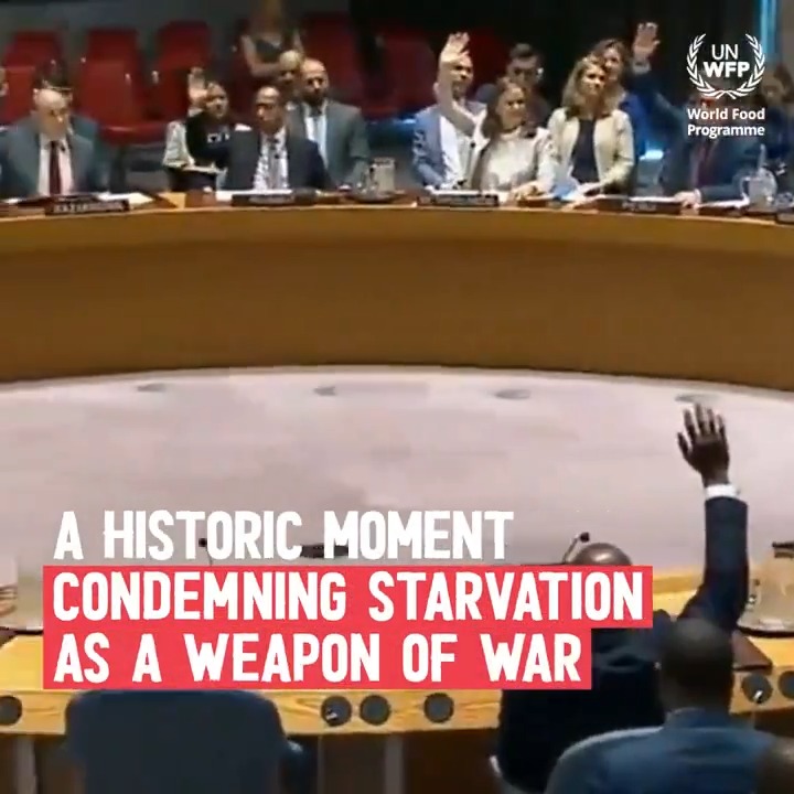 Food is nourishment. Food is hope. Food is life. Food is not a weapon. More than five years since #UNSC Resolution 2417 was adopted, conflict continues to be the primary driver of extreme hunger.