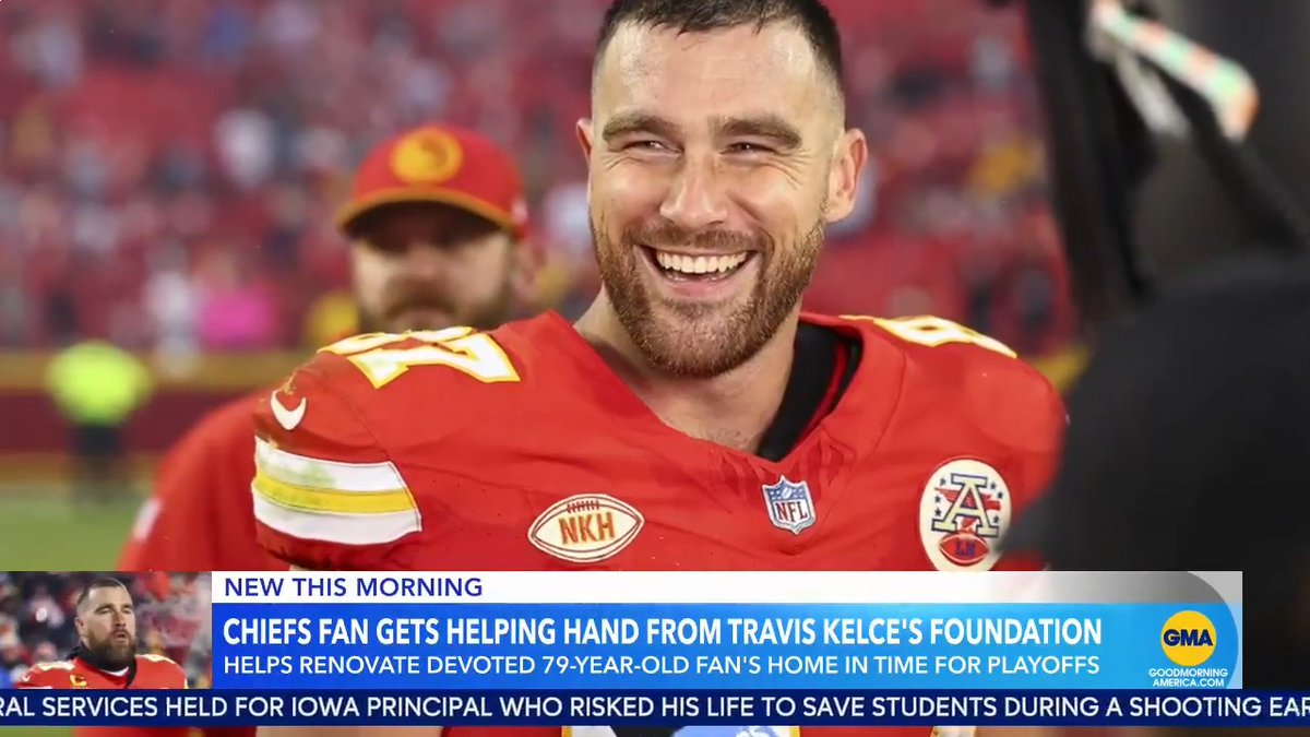 Kansas City Chiefs tight end Travis Kelce and his “87 & Running” foundation helped save a longtime Kansas City resident’s home. Jaclyn Lee has the story.
