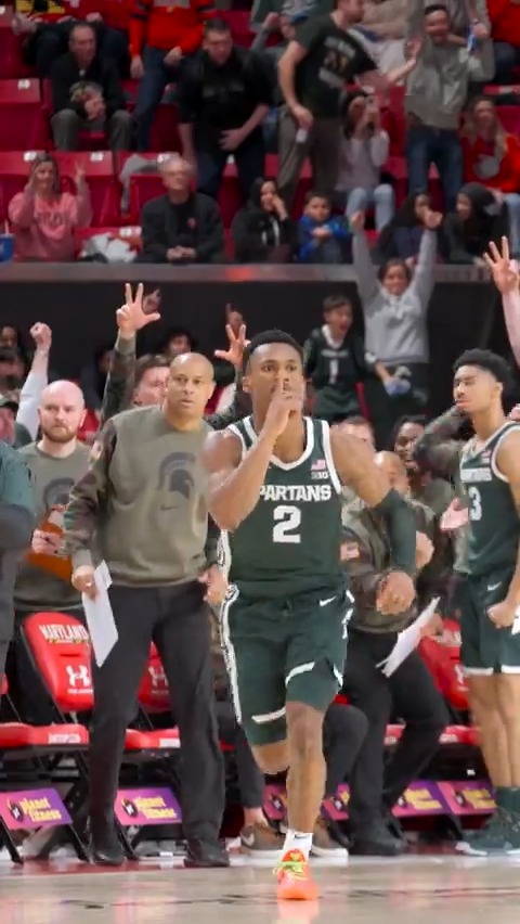 Another day, another Big Ten Conference dagger. 🤫 This time, it's Tyson Walker's turn. Twalk x Michigan State Men's Basketball