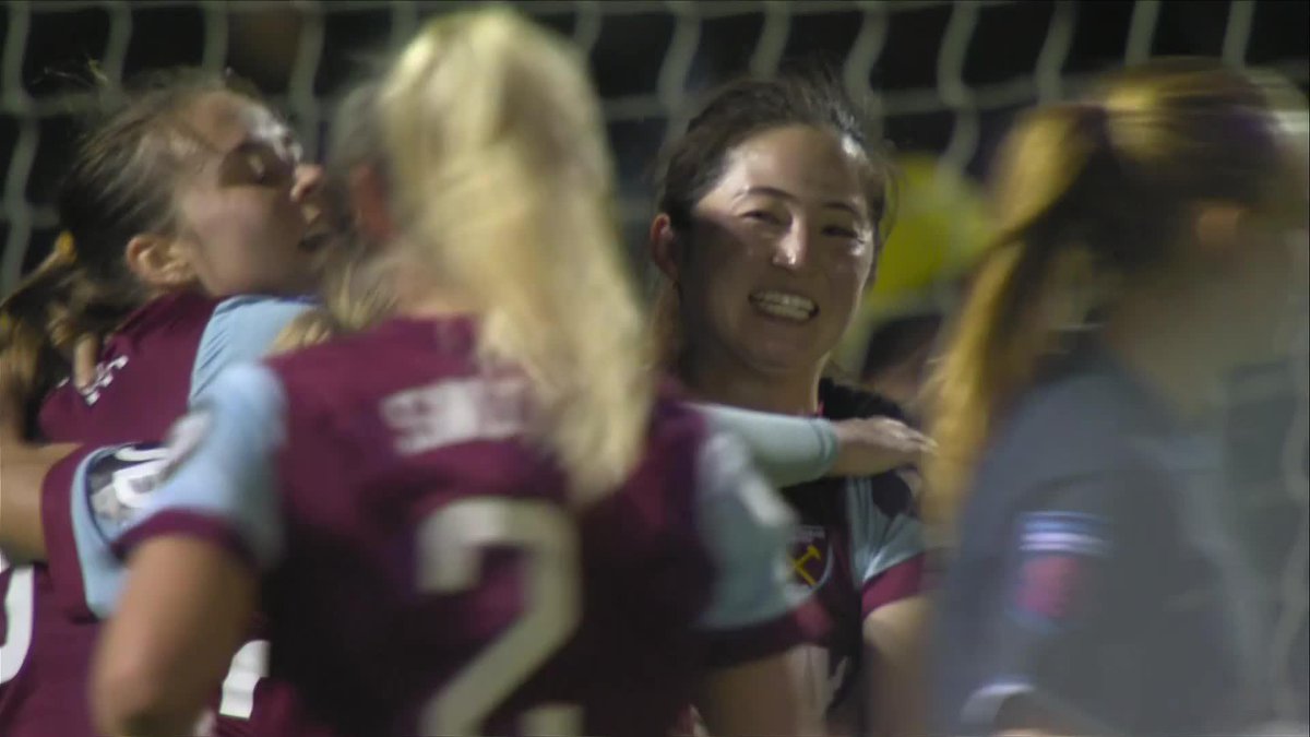 Poked home by Risa Shimizu /清水梨紗! #BarclaysWSL West Ham United Women