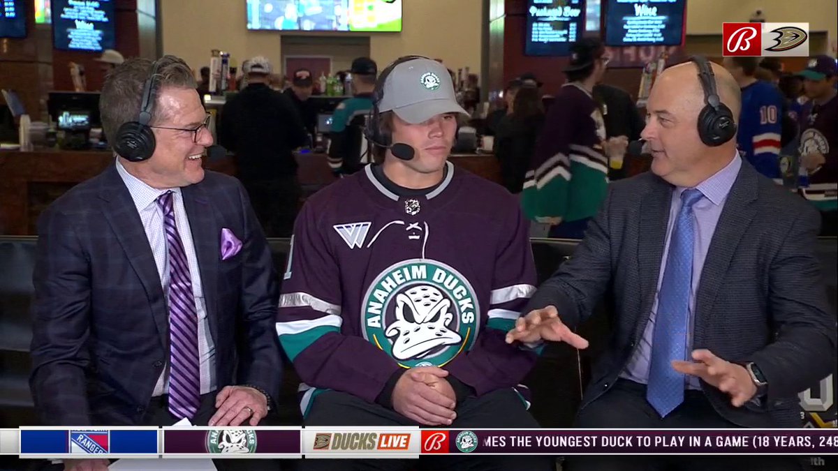 .Cameron Dicker joins Guy Hebert & Kent French 🏈 🔥 Anaheim Ducks | #FlyTogether | #DucksLive