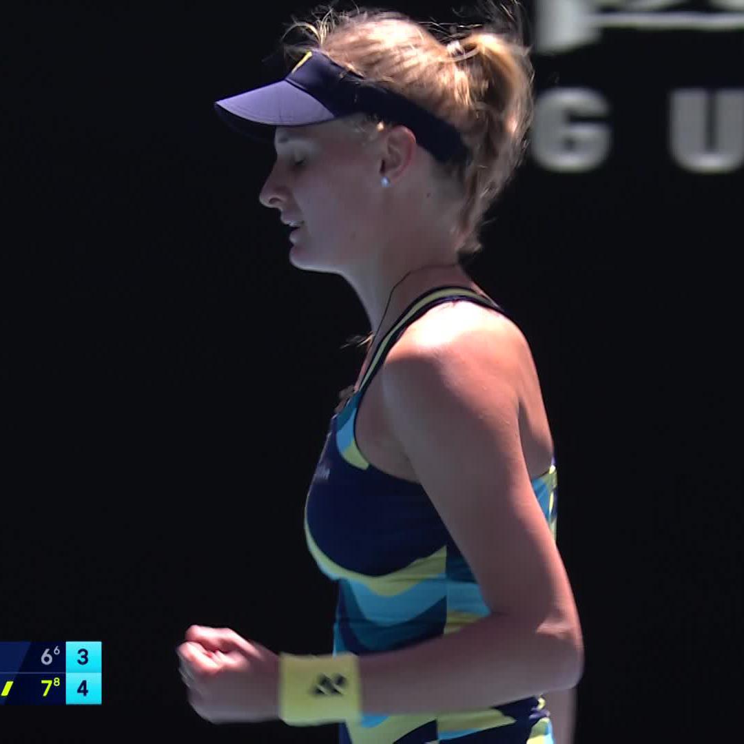 Get Low 💃 Dayana Yastremska • #AusOpen • #AO2024 Wide World of Sports • ESPN • @eurosport • WOWOWテニス