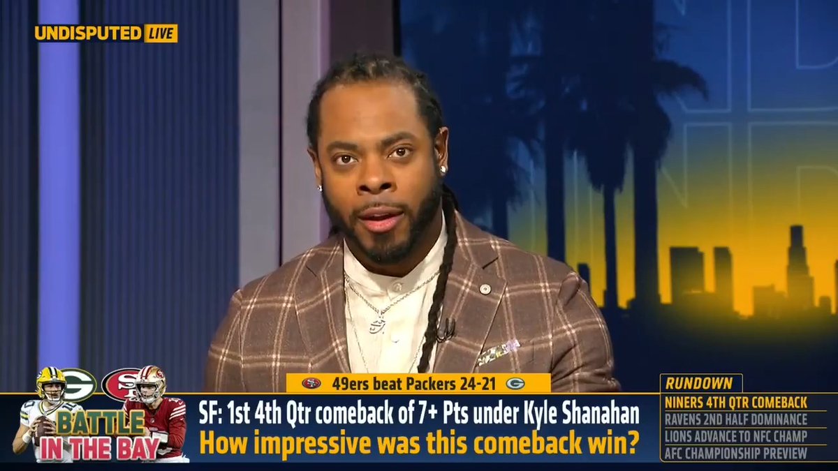 richard sherman is the only analyst keeping it real right now. the rest of the media wants clicks & to create a narrative of hate against purdy & the 49ers. let ‘em talk. i still believe in brock purdy. do you?