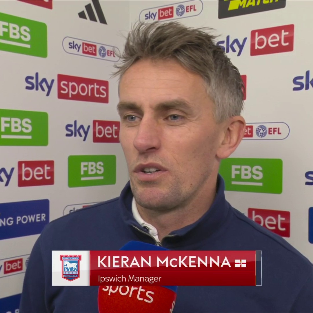 "It's not a challenge for us" Kieran McKenna discusses the title race and says his Ipswich side are just focusing on themselves 🧠