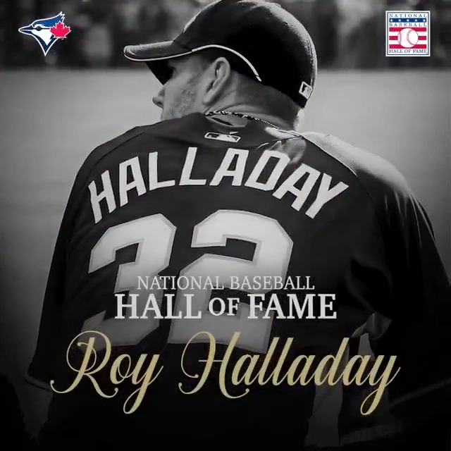 Five years ago today, Roy Halladay was elected to the Baseball Hall of Fame 💙 #DocForever