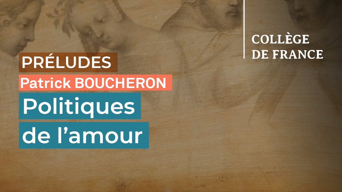 #Prélude #Histoire "Politiques de l’#amour" Le Pr Patrick Boucheron, titulaire de la chaire Histoire des pouvoirs en Europe occidentale, XIIIe-XVIe siècle, introduit son cours de l'année 2023-2024 👨‍🏫 La suite de cet enseignement ici 👉