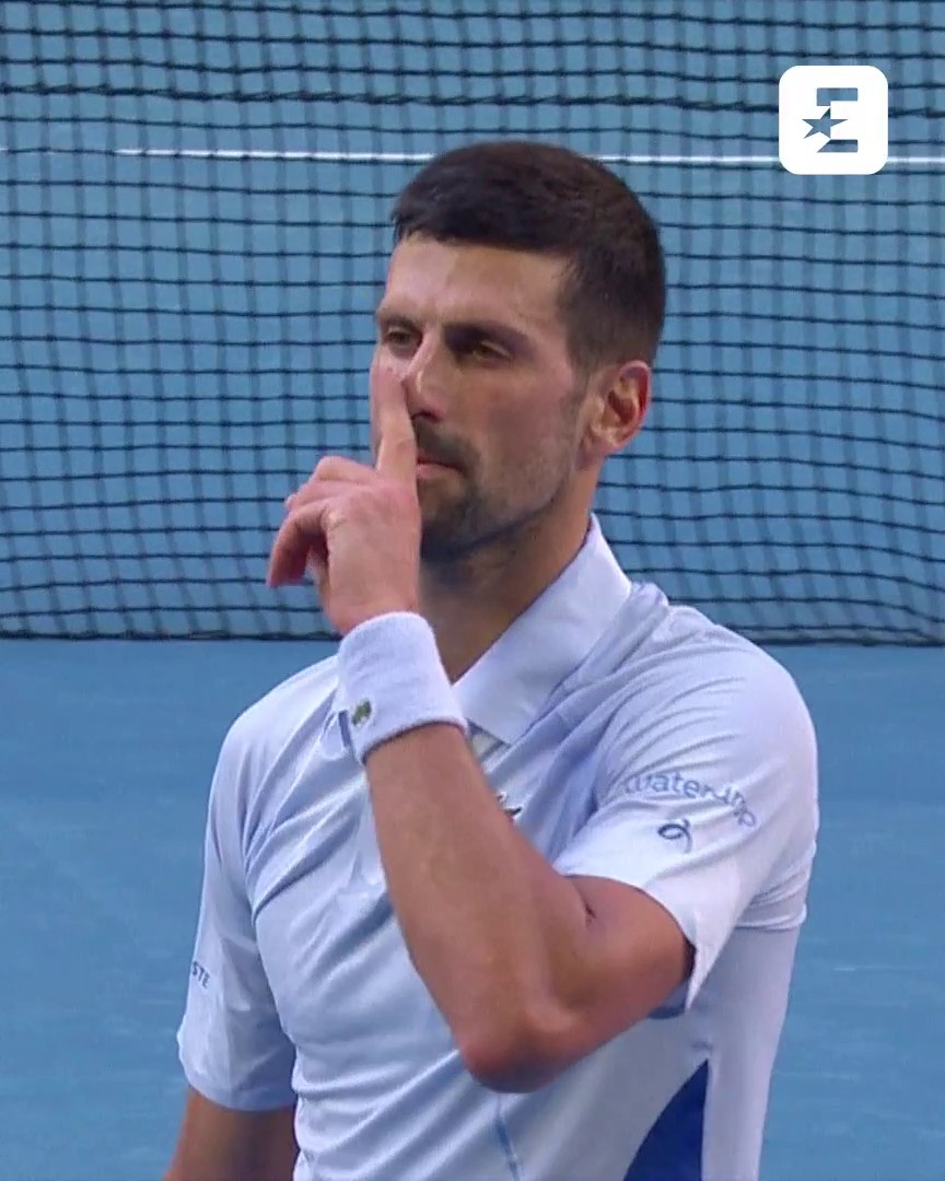 Novak Djokovic taking 'serve and volley' to the next level 😳 #AusOpen