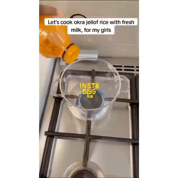 Nigerians salivate as a ‘renowned chef’ cooks ‘okro jollof rice’ for her girls 🎥: angela.nwosu.1