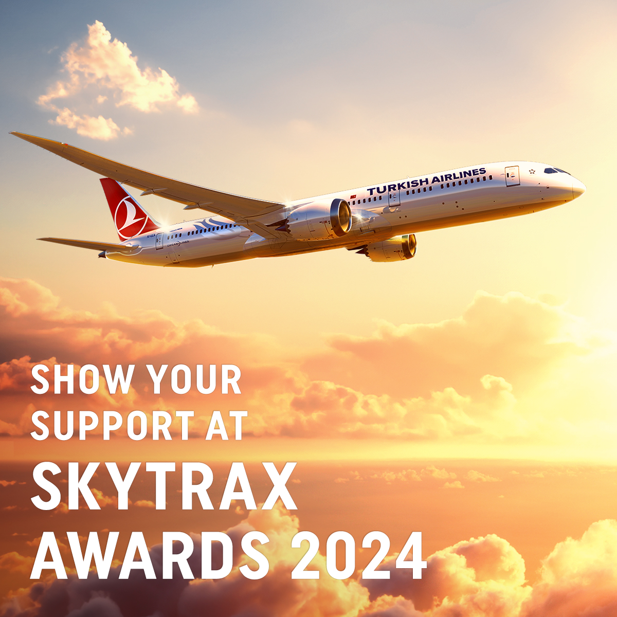 ✈️ As Turkish Airlines, we are delighted to be nominated in 6 different categories at the Skytrax 2024 World Airline Awards. With our outstanding service quality and flawless travel experience, we look forward to your support on our journey to success. #TurkishAirlines