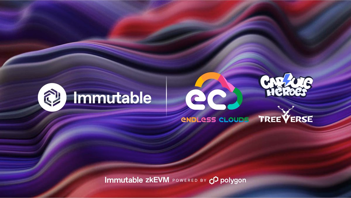 Immutable 🤝 Endless Clouds We are partnering with Endless Clouds to bring Treeverse and Capsule Heroes to Immutable, the home of web3 gaming! Both games will be rolling out exclusively on Immutable zkEVM, powered by Polygon | POL, set to launch mainnet early this year. Treeverse, an immersive MMORPG, already has the attention of the web3 ecosystem. As you enter the mystical city of Lorwick, you embark on a journey with diverse gameplay and an unparalleled experience. Capsule Heroes is a PVP brawler that has game modes ranging from TDM and Survival mode. Each match allows for skill, strategy, and teamwork to lead you to victory. Last but not least, is leading the Endless Clouds team with backing from the likes of Animoca Brands, Skyvision Capital, and more. They have garnered gamer attention worldwide with over $100M USD in NFT trading volume. For more information on how to get involved with the alpha and beta testing of these games: Read more about the partnership:
