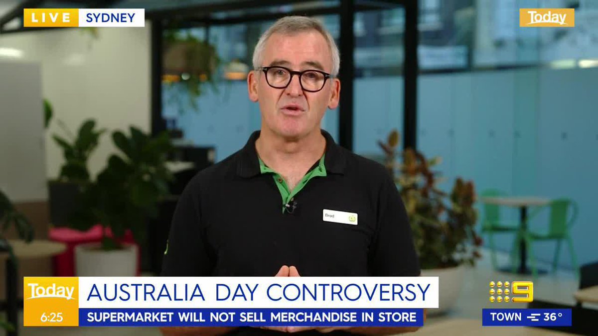 Woolworths CEO Bradford Banducci has responded to backlash on the supermarket giant's decision to remove Australia Day merchandise, stating "[it doesn't] make commercial sense". #9Today