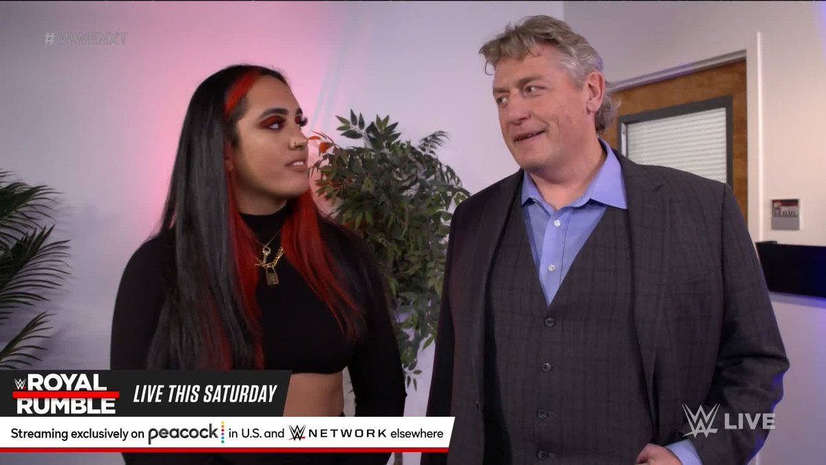 Welcome back, William Regal!!! You have some big shoes to fill A V A 👀 #WWENXT