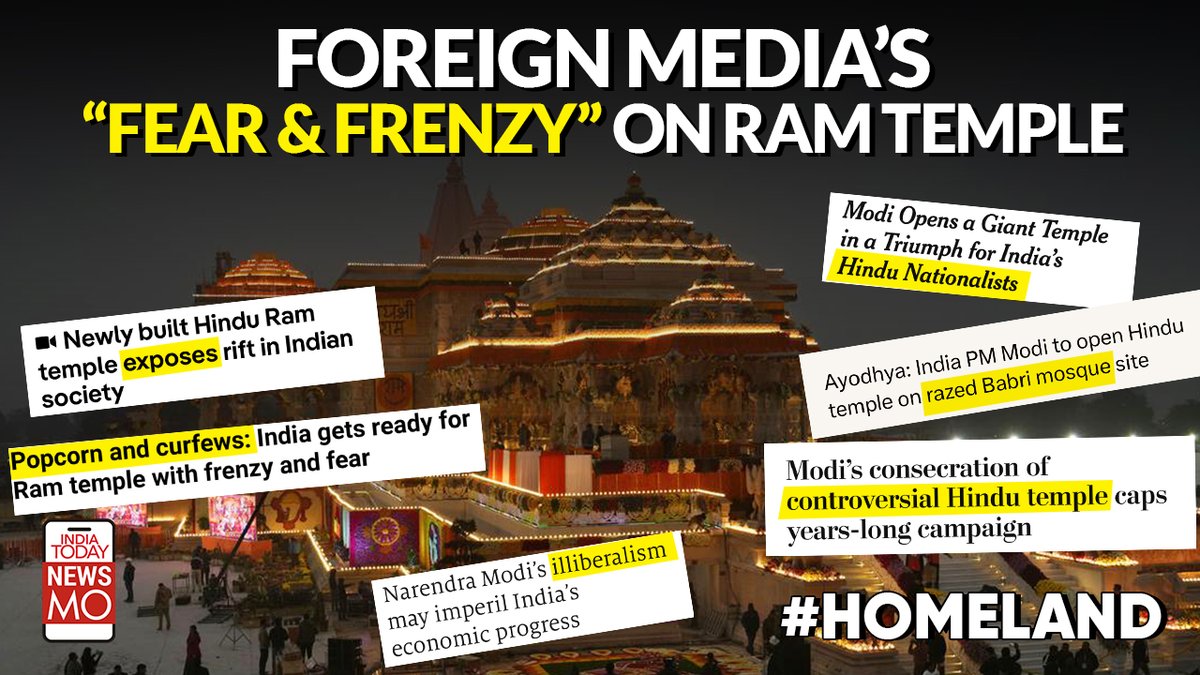 Superb stuff: Where Pooja Shali totally exposes the hypocritical Western press coverage of the Ayodhya event: