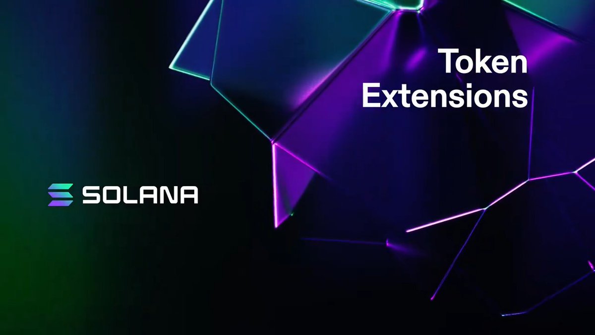 1/ The future of tokenization is now: Introducing token extensions, ready-to-use advanced token functionality on Solana. Token extensions empower developers to rapidly build customized token experiences & designed to meet business compliance needs.🧵