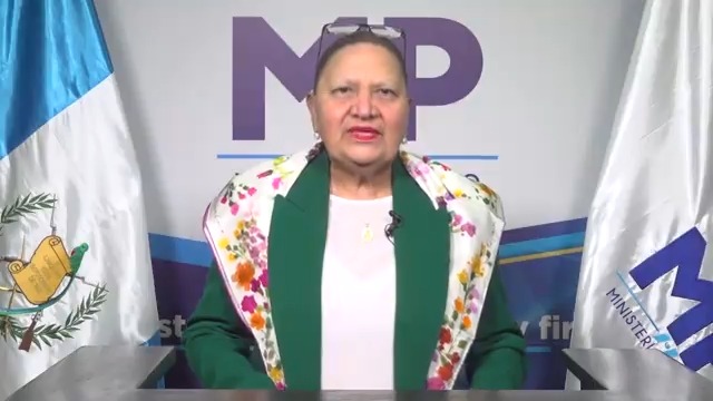 Mensaje de la Fiscal General de la República y Jefe del Ministerio Público, Dra. María Consuelo Porras Argueta.