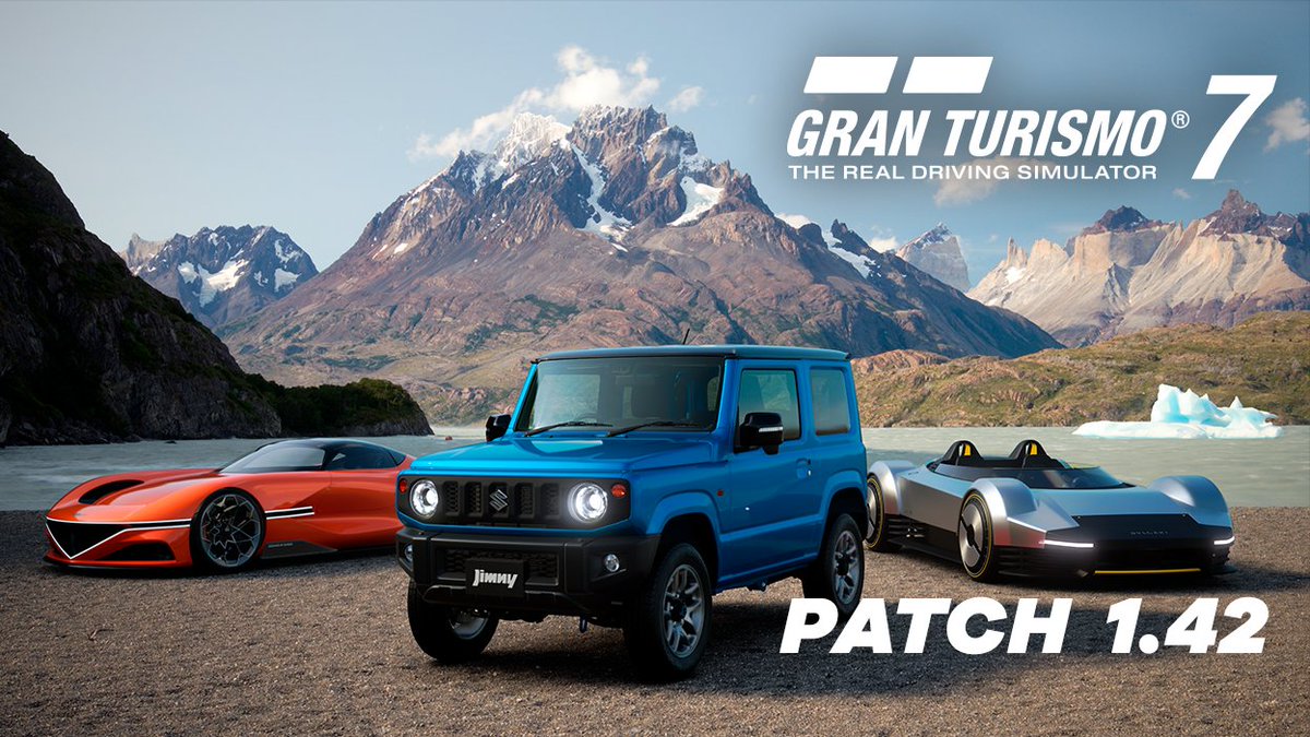 The first free update of the year brings with it two extra Menus, two race events, a Scapes location and three cars: BLVGARI Aluminum Vision Gran Turismo, Genesis X Gran Berlinetta Vision and '18 Suzuki Jimny XC. #GT7