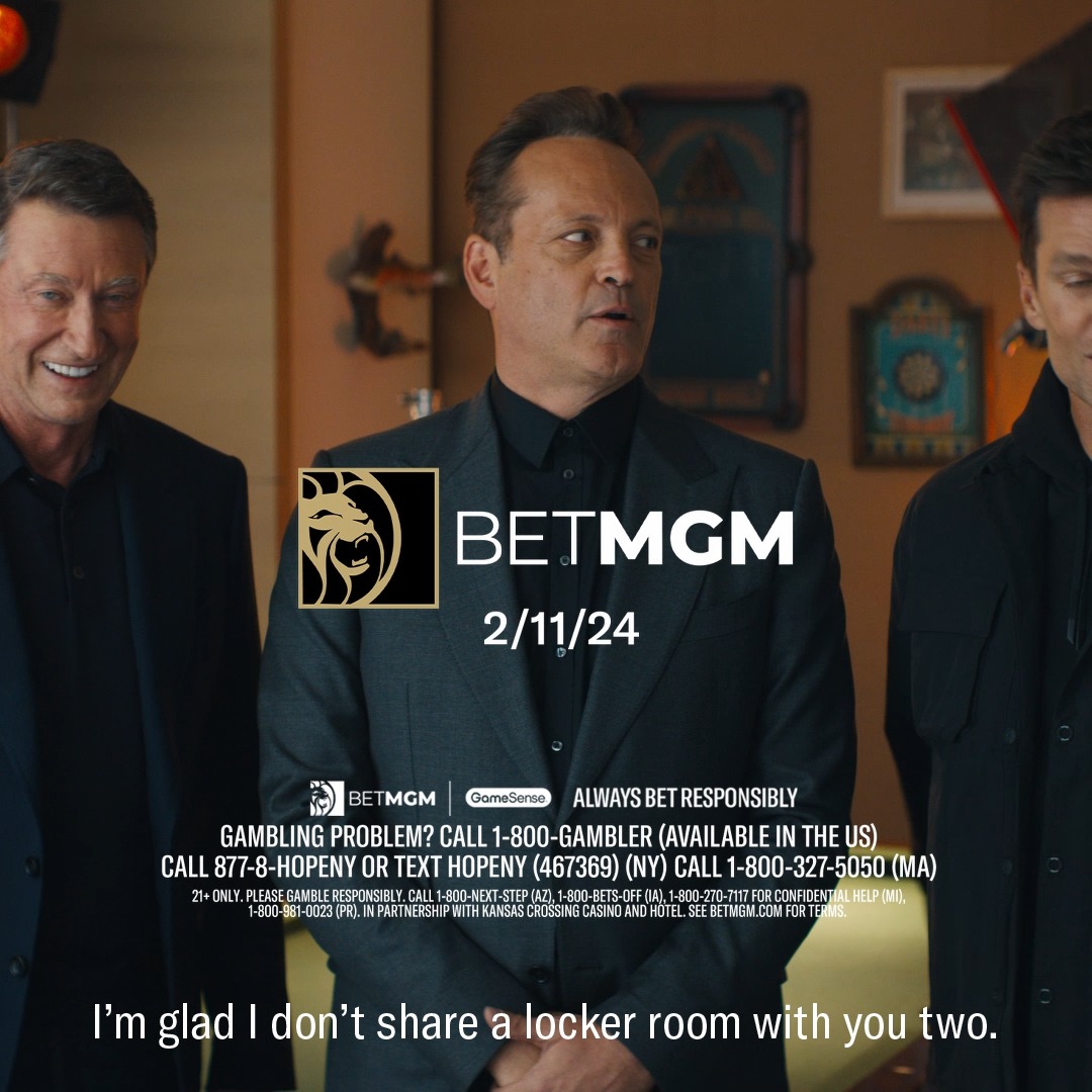As if our commercial could get any greater 🐐 Our Big Game spot featuring Vince Vaughn, Wayne Gretzky, and Tom Brady coming 🔜!
