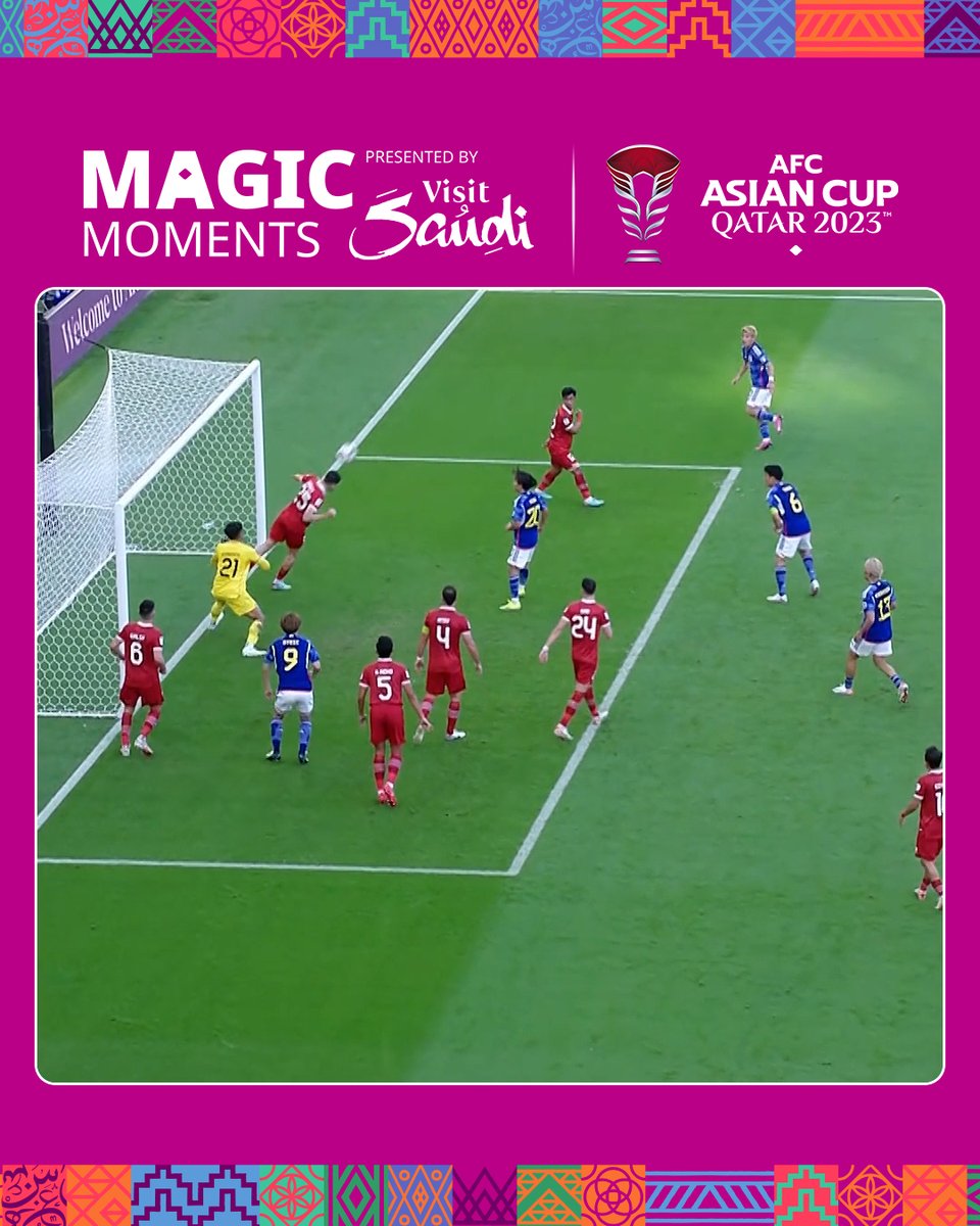 Justin Hubner blocking the path to the net!🛑 Visit Saudi #AsianCup2023 | #MagicMoments | #JPNvIDN