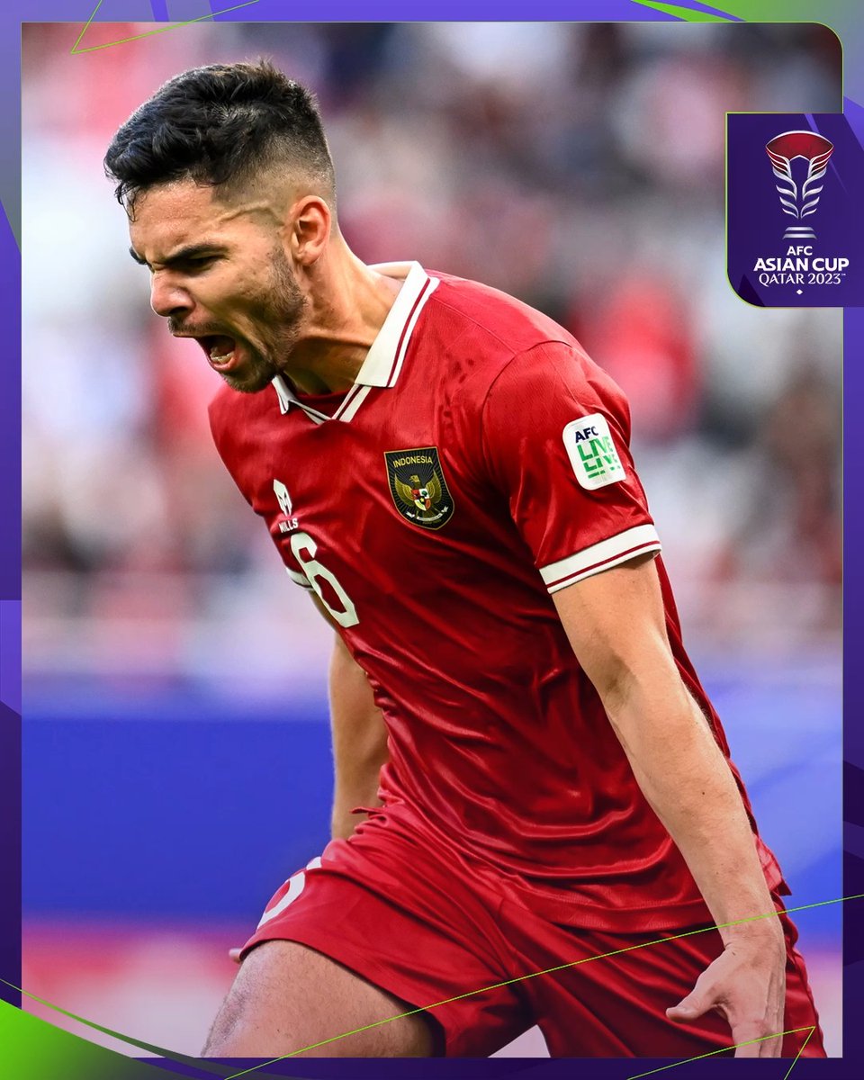 𝐁𝐞𝐭𝐭𝐞𝐫 𝐥𝐚𝐭𝐞 𝐭𝐡𝐚𝐧 𝐧𝐞𝐯𝐞𝐫! 🇮🇩 Sandy Walsh nets his first international goal. Perfect moment! #AsianCup2023 | #HayyaAsia | #JPNvIDN