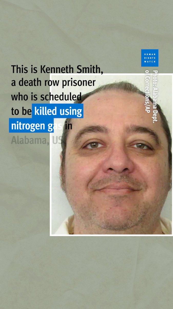 Kenneth Smith will be the first human being in the United States put to death using nitrogen gas, a method that is not based on any scientific evidence. Alabama should stop Smith’s execution and scrap the death penalty completely.