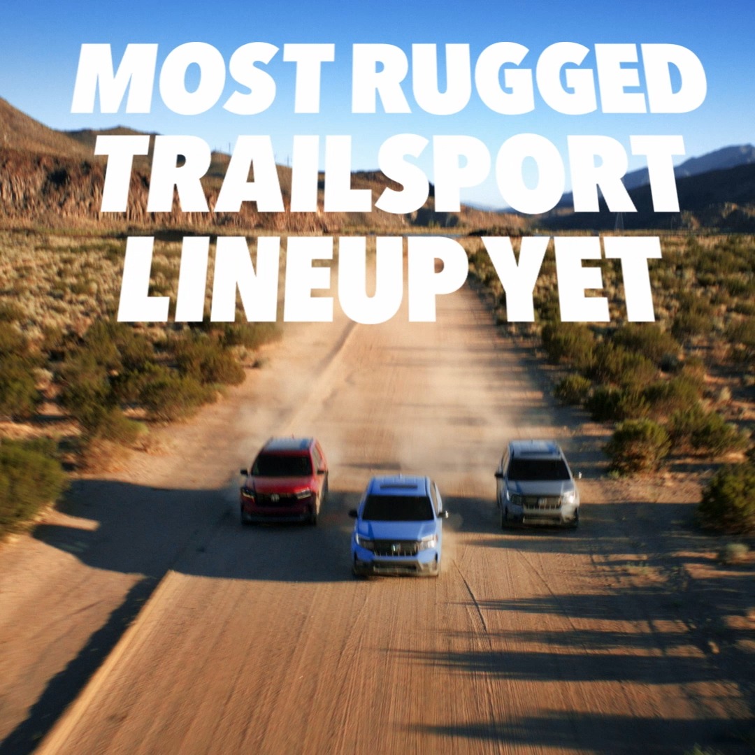 Mud, sand, and dirt don’t stand a chance. The new 2024 Ridgeline, Passport, and Pilot—our most rugged TrailSport lineup yet. #HondaTrailSport