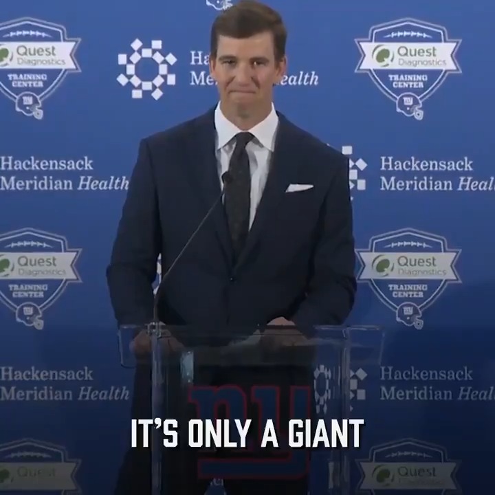 4 years ago today, Eli Manning retired. Once a Giant, Only a Giant.