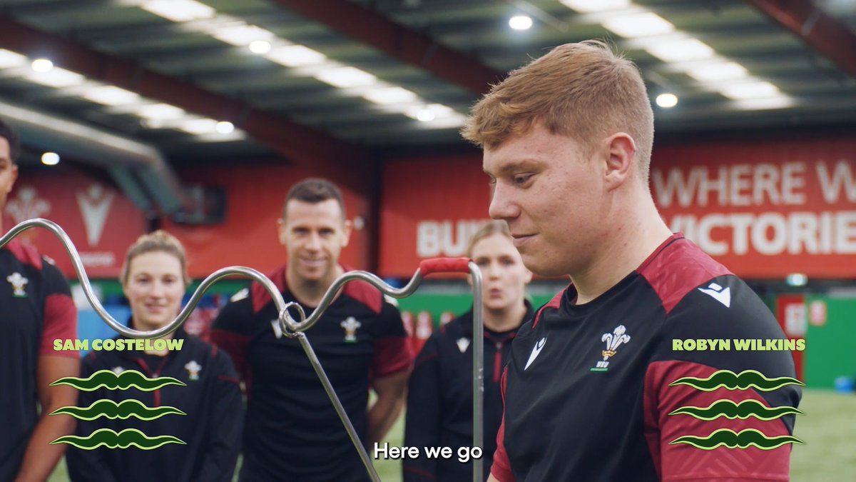The Satisfying Skills Challenge Six top Welsh players go head to head in five unique challenges, starting with Robyn Wilkins and Sam Costelow facing the Buzz Tache!