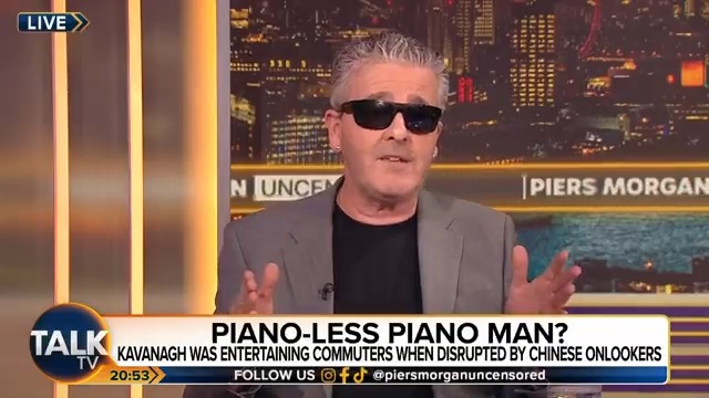 Piano man Brendan Kavanagh AKA Dr K tells Piers Morgan he thinks forces are in play to 'take down' the viral video of him being confronted by Chinese tourists. "If the video gets taken down, let's kick up a stink!" Brendan Kavanagh (Dr K) | Piers Morgan | #PMU