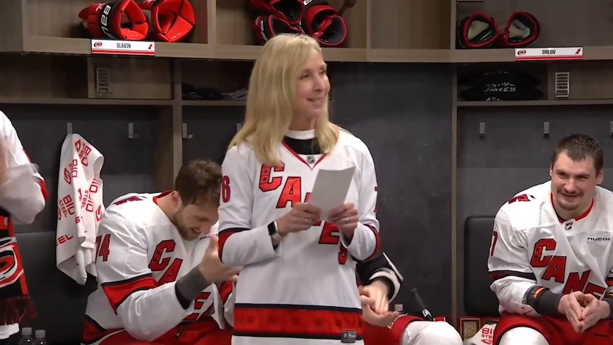 Kicking off tonight's game with a lineup read from Mama Skjei. 🥰 📺: NHLonTNT &amp; Sports on Max ➡️