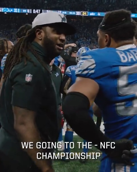"You're the reason why we going to the NFC Championship‼️" 🗣 Kelvin Sheppard