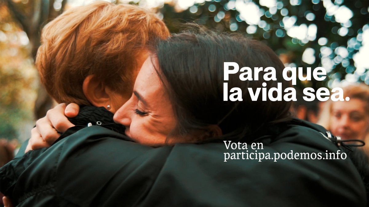 No estamos aquí para aceptar que así es la vida. Estamos aquí #ParaQueLaVidaSea. Vota en 💜
