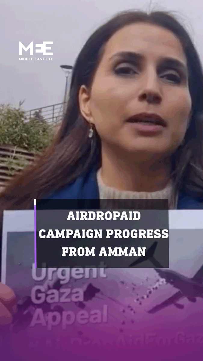 Middle East Eye covers the campaign taking place in Jordan to meet officials and advocate for a global coalition to #AirDropAidForGaza