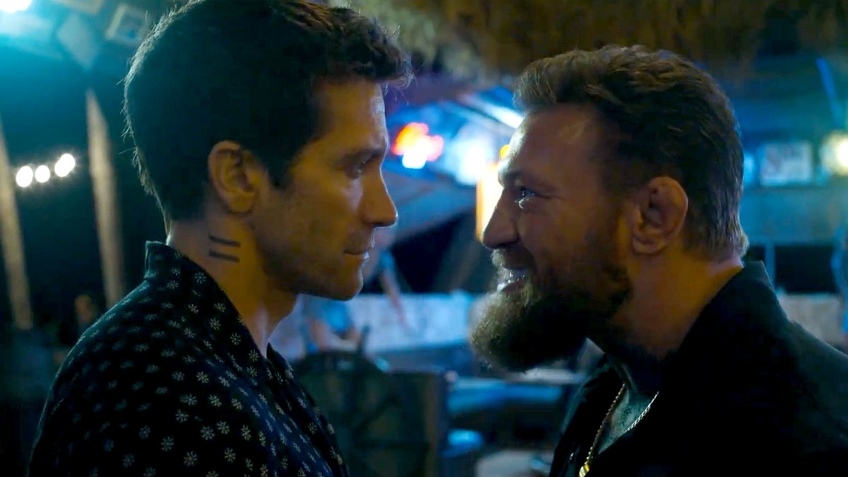 Jake Gyllenhaal brawls Conor McGregor in the first trailer for #RoadHouse - streaming March 21 on Prime Video.