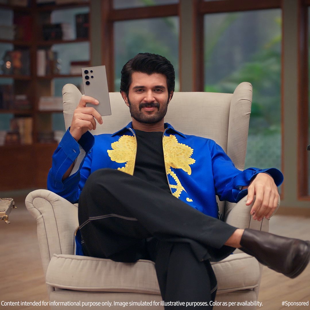 #Sponsored Drumroll, please! It’s @thedeverakonda entering the new era of mobile with the all-new #GalaxyS24 Ultra. Stay tuned as he explores the power of #GalaxyAI. #Samsung