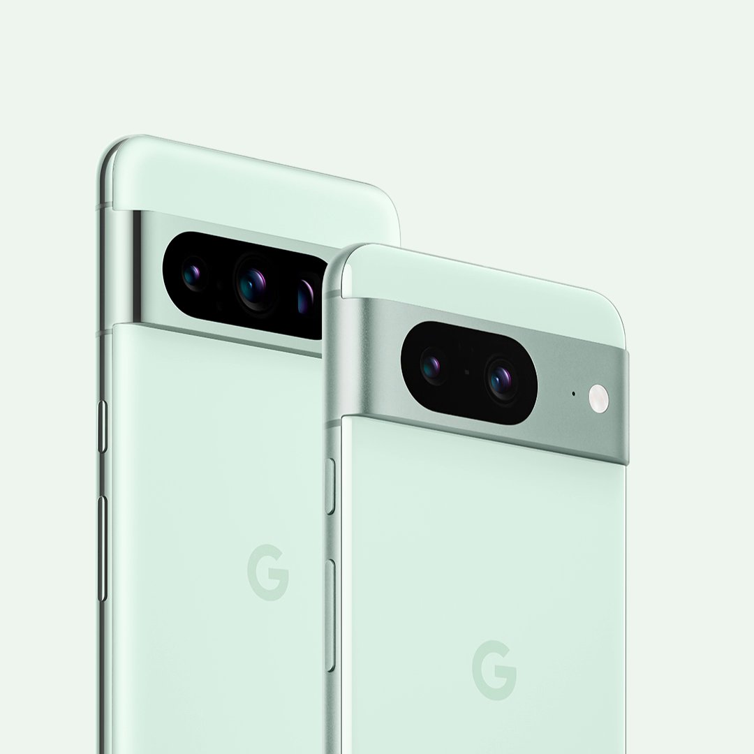 Fresh year, fresh drop¹✨ 🌀Circle to Search² 🌡Take your temperature³ 💬Photomoji & Magic Compose⁴ in Google Messages 🔄Quick Share between devices⁵ 💚Plus a fresh new Mint color for #Pixel8 & Pixel 8 Pro Your Pixel stays fresh with each #FeatureDrop: