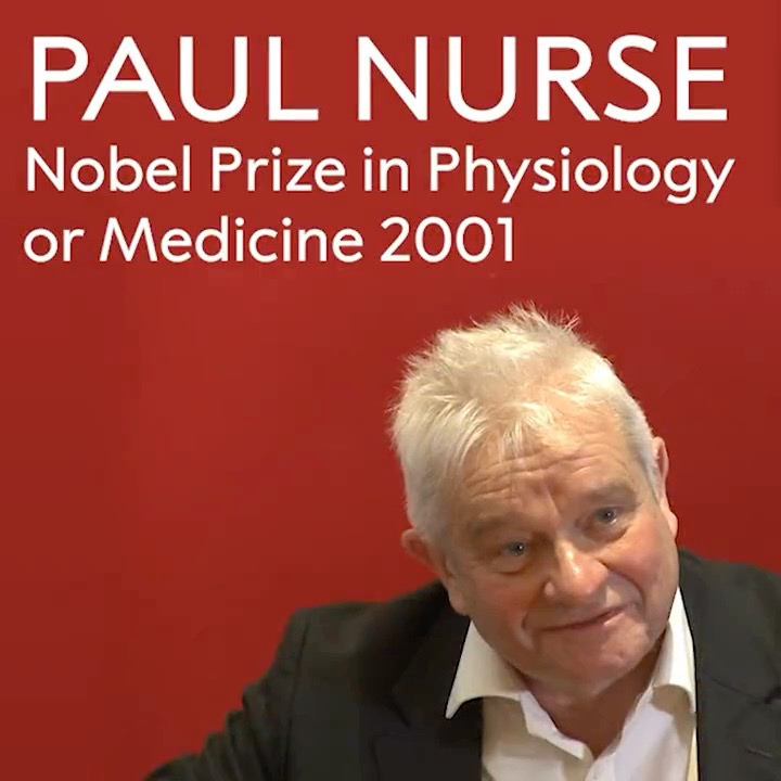 "Don't work too hard!" says Paul Nurse. We especially hope that the medicine laureate isn't working too hard today as it is his birthday. Nurse received the 2001 #NobelPrize in Physiology or Medicine for his work related to discoveries of key regulators of the cell cycle.