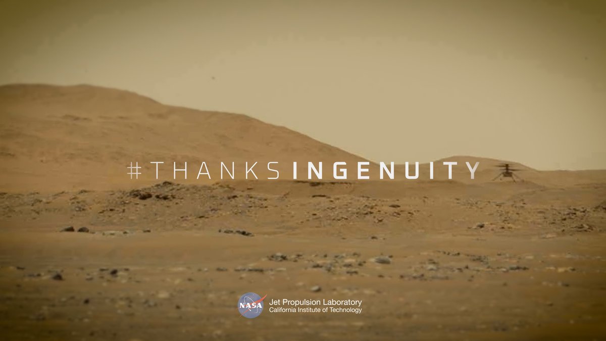 New images confirm the #MarsHelicopter sustained rotor damage during Flight 72. Our helicopter has flown its final flight. Ingenuity defied the odds and captured our hearts. #ThanksIngenuity for showing us what’s possible when we dare mighty things.