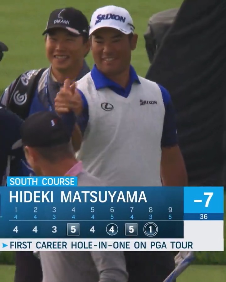 🚨 ACE FOR @HidekiOfficial_ 🚨 He cards his first hole-in-one on TOUR @FarmersInsOpen!