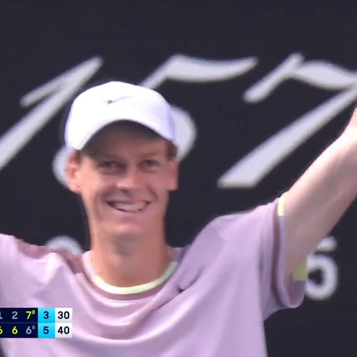 Scintillating Sinner 🇮🇹🔥 He achieves the impossible defeating 10x #AusOpen champion Djokovic 6-1 6-2 6-7(6) 6-3. Jannik Sinner • #AO2024 • Wide World of Sports • ESPN • @eurosport • WOWOWテニス Kia Worldwide • #Kia • #MakeYourMove